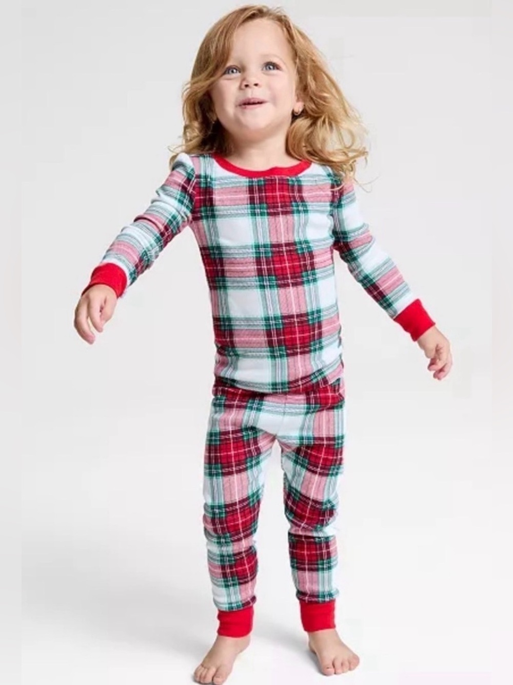 Holiday Lane Winterton Plaid Cotton Snug Fit Pajama set 4T